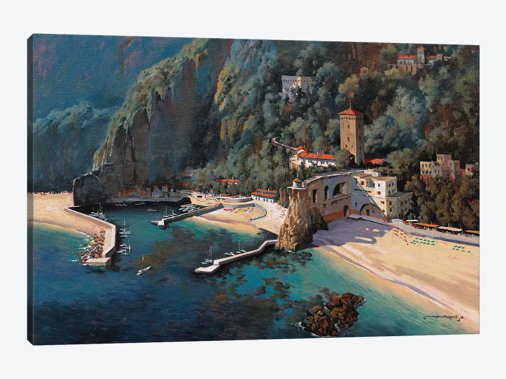 South Of Positano by Maher Morcos 1-piece Canvas Print