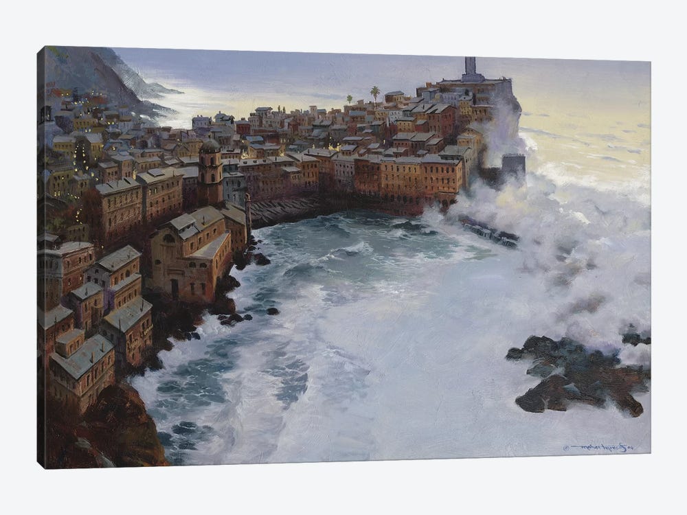 Stormy Dawn by Maher Morcos 1-piece Art Print