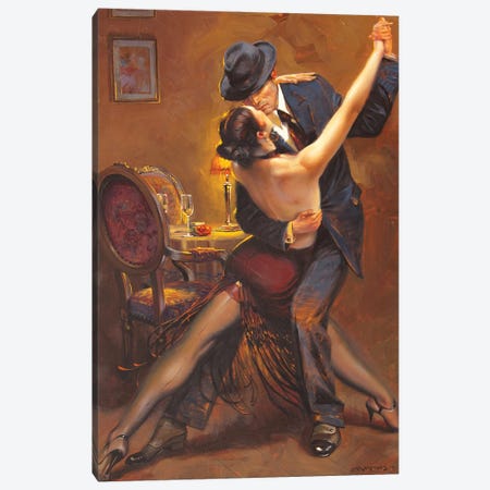 Tango Canvas Print #MHM113} by Maher Morcos Canvas Art Print
