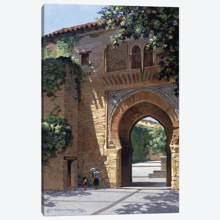 The Gate To Alhambra Canvas Print #MHM116} by Maher Morcos Canvas Artwork