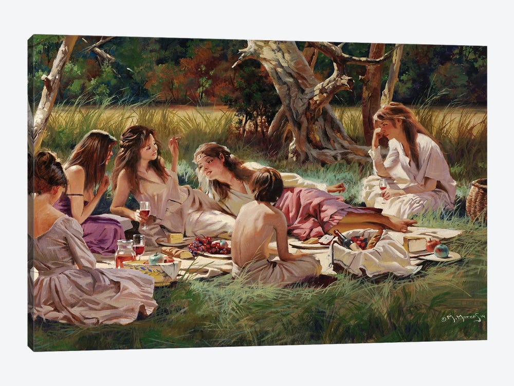 The Picnic by Maher Morcos 1-piece Art Print