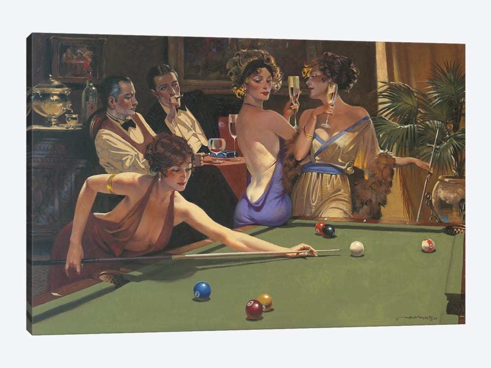 The Seduction Game by Maher Morcos 1-piece Canvas Artwork