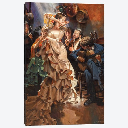 The Sound Of Granada Canvas Print #MHM120} by Maher Morcos Canvas Wall Art