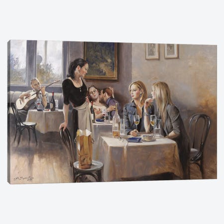 The Tavern Canvas Print #MHM122} by Maher Morcos Canvas Art