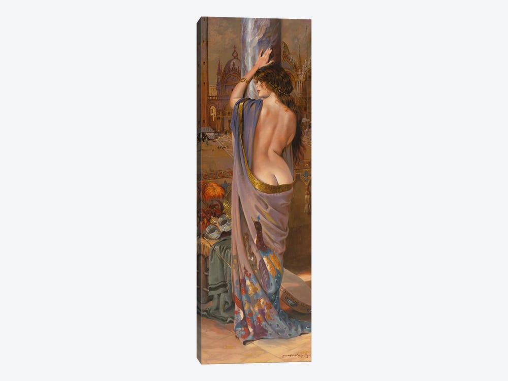 The Venician Performer by Maher Morcos 1-piece Canvas Art Print