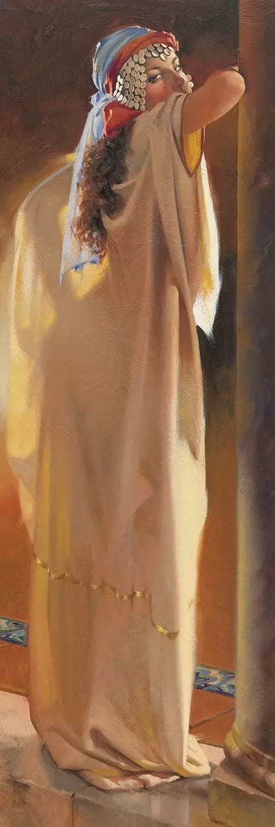 Arabian Beauty by Maher Morcos canvas print