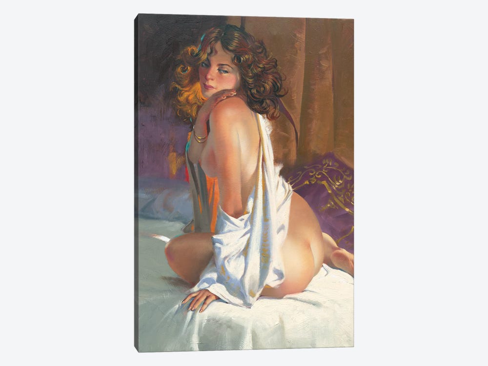 White Sheets by Maher Morcos 1-piece Art Print