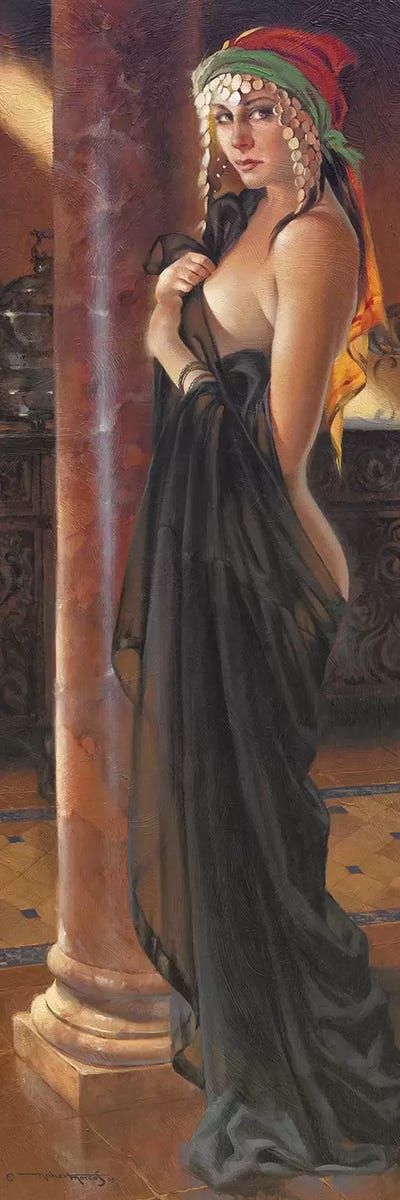 Wraped In Black by Maher Morcos canvas print