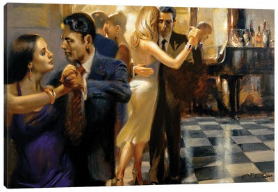 Saturday Night Tango Canvas Art Print - Maher Morcos