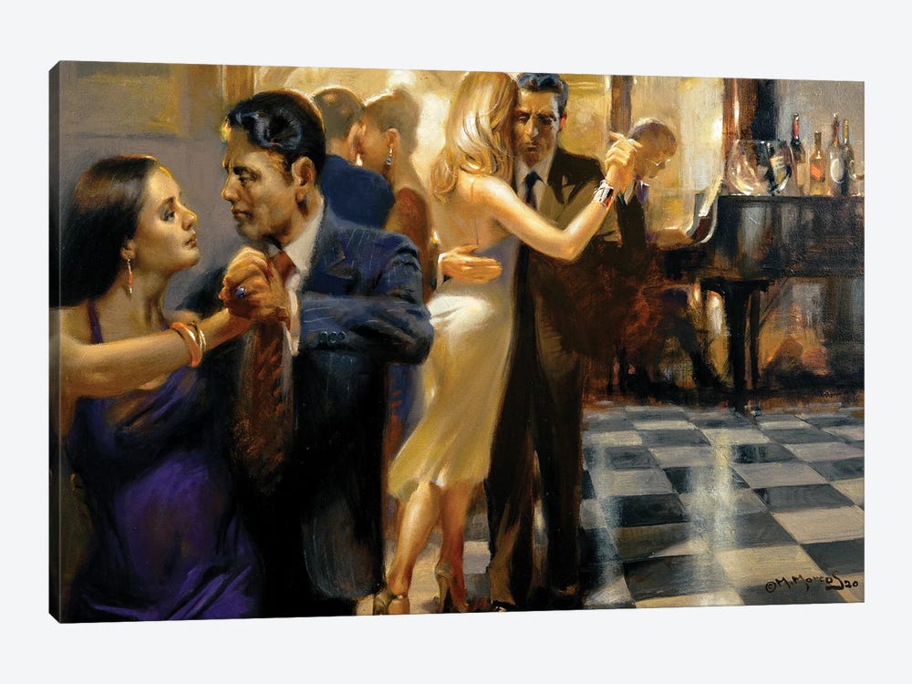 Saturday Night Tango by Maher Morcos 1-piece Art Print