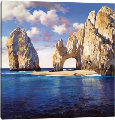 Cabo San Lucas Canvas Art Print - Pantone 2020 Classic Blue