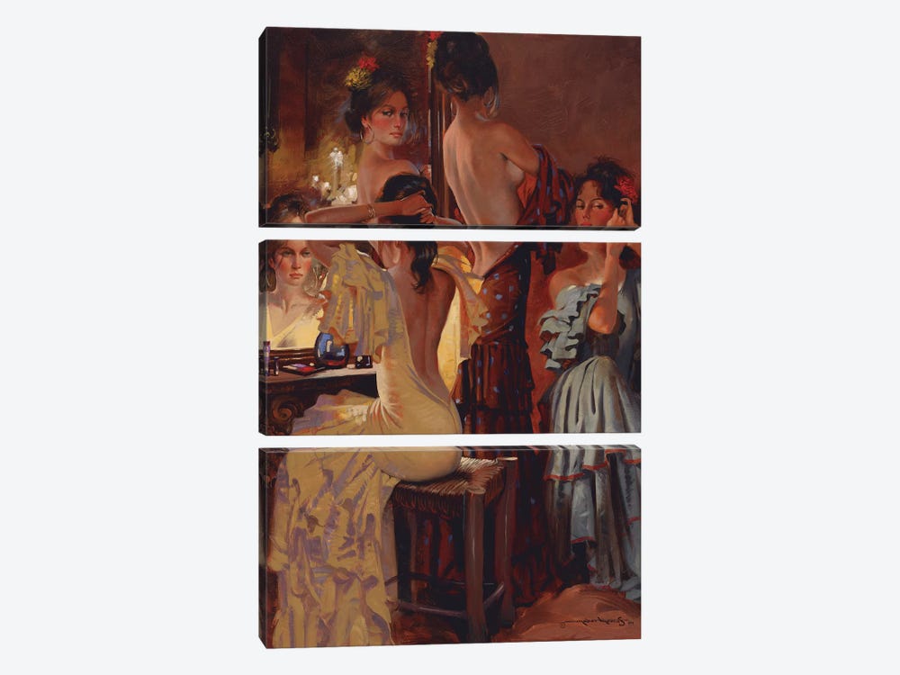Dressing Room by Maher Morcos 3-piece Canvas Print