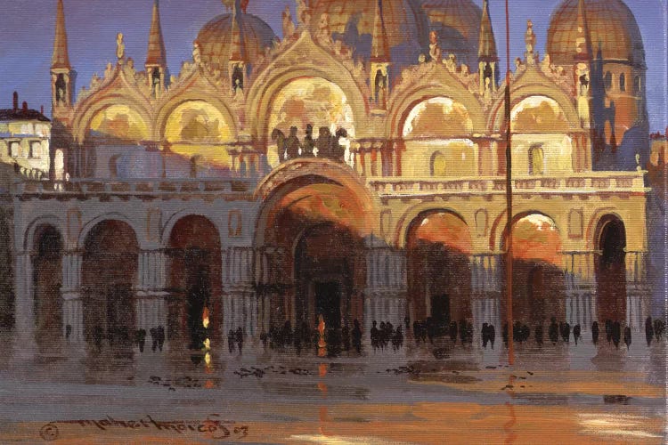 Gold Reflection by Maher Morcos canvas print