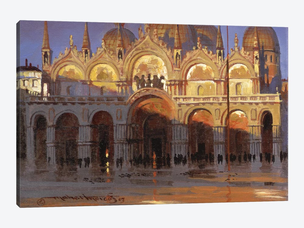 Gold Reflection by Maher Morcos 1-piece Art Print