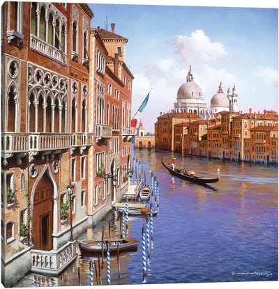 Grand Canal Canvas Art Print - Art by Middle Eastern Artists