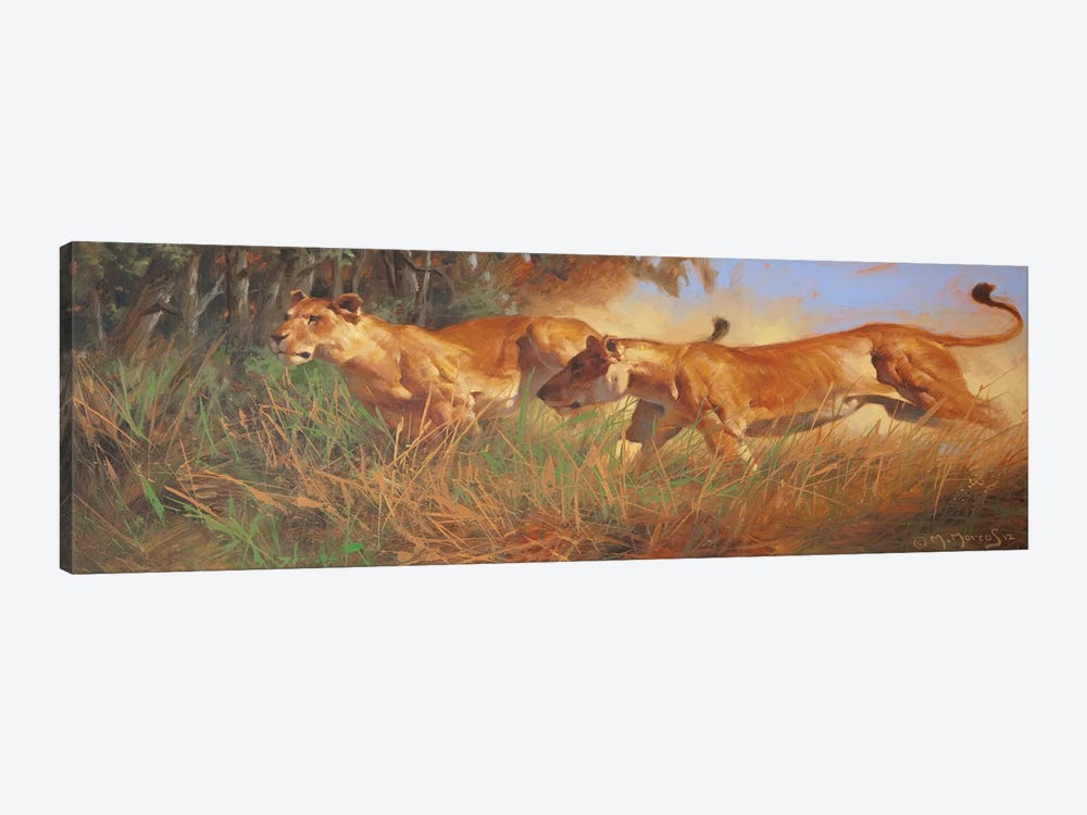 Hunting by Maher Morcos 1-piece Canvas Art