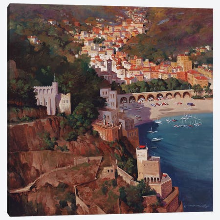 Italian Shores Canvas Print #MHM52} by Maher Morcos Canvas Art Print