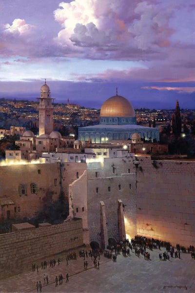 Maher Morcos: Jerusalem Sunset by Maher Morcos