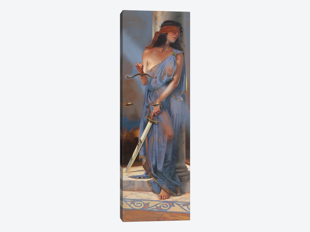 Lady Justice by Maher Morcos 1-piece Canvas Art Print