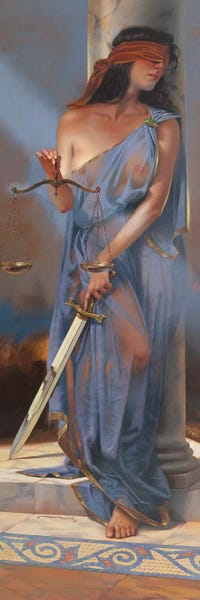 Draped In Realism: Lady Justice by Maher Morcos