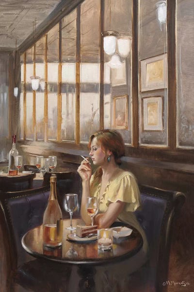 Lonely Table by Maher Morcos canvas print