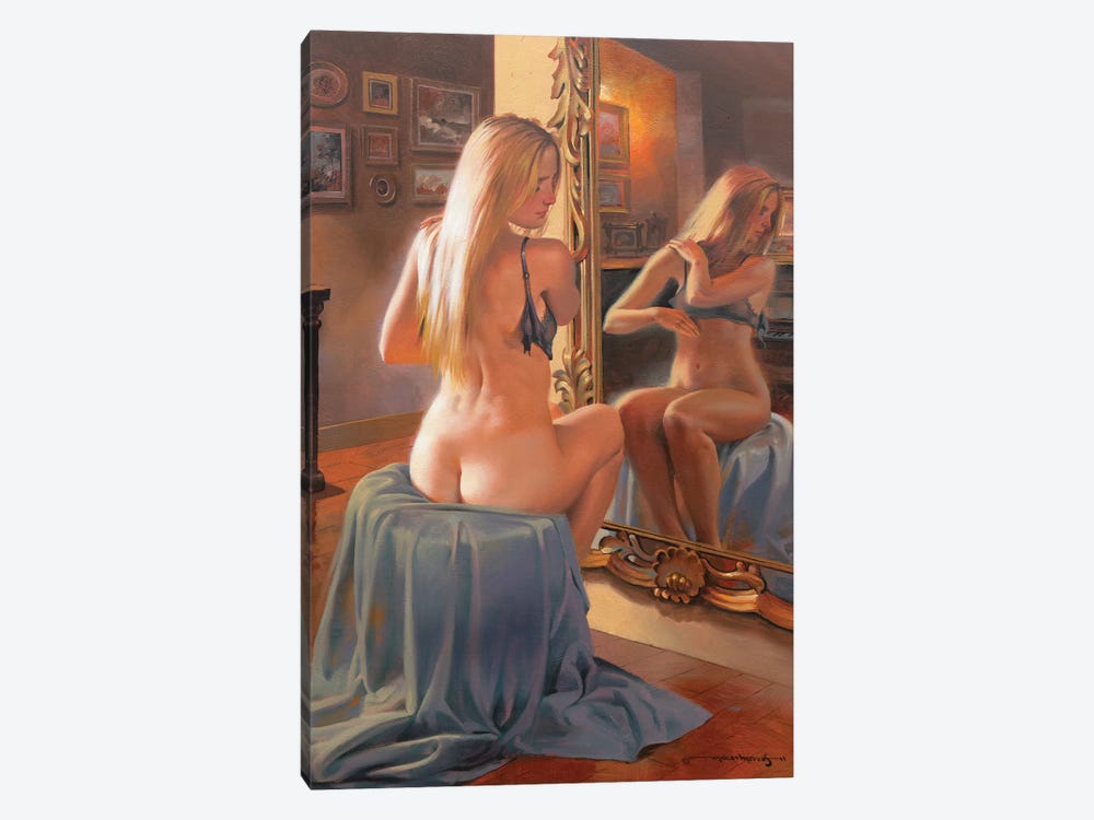 Mirror by Maher Morcos 1-piece Canvas Print
