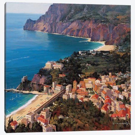 Monterosso Al Mare (Cinque Terre, Italy) Canvas Print #MHM69} by Maher Morcos Canvas Art