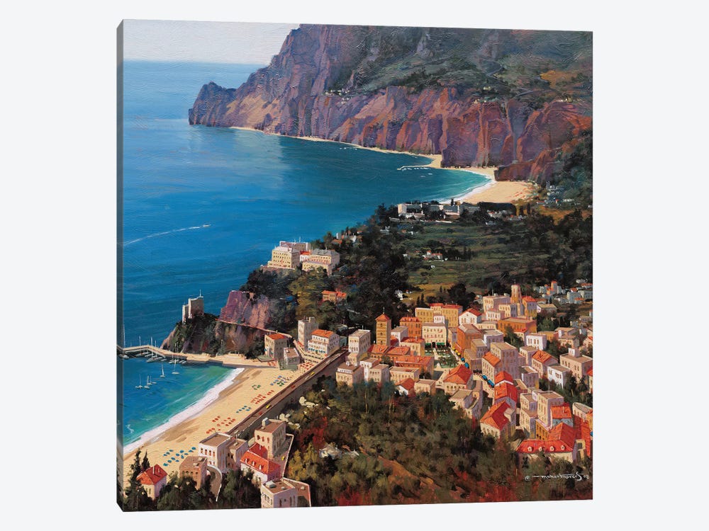 Monterosso Al Mare (Cinque Terre, Italy) by Maher Morcos 1-piece Canvas Artwork