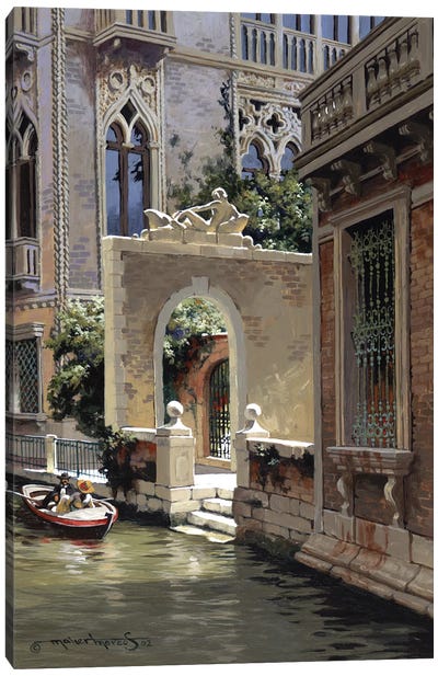 Morning In Venice Canvas Art Print - Maher Morcos
