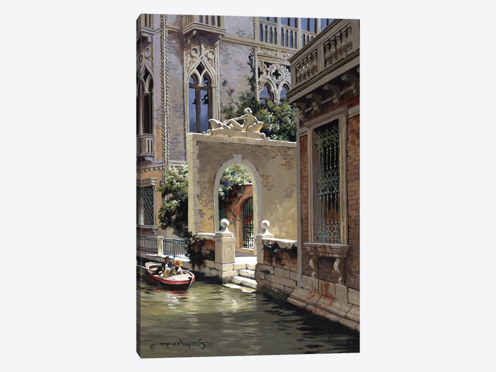 Morning In Venice by Maher Morcos 1-piece Canvas Art