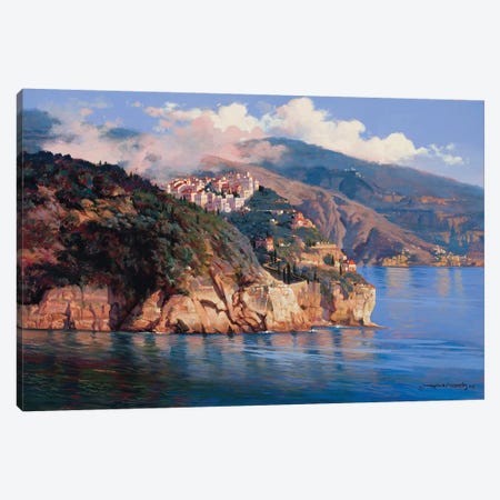 Mouth Of Portofino Canvas Print #MHM71} by Maher Morcos Art Print