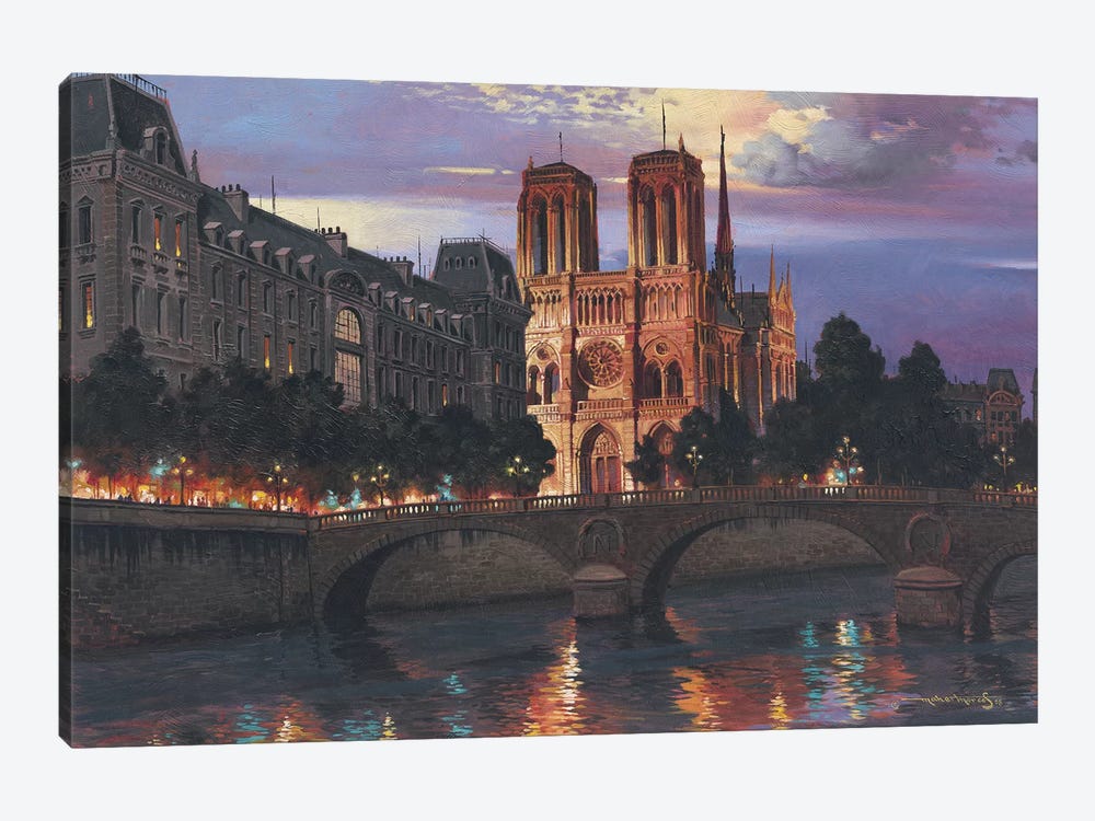 Notre Dame by Maher Morcos 1-piece Canvas Artwork