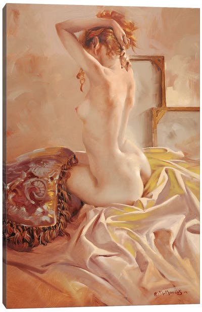 Nude Canvas Art Print - Maher Morcos