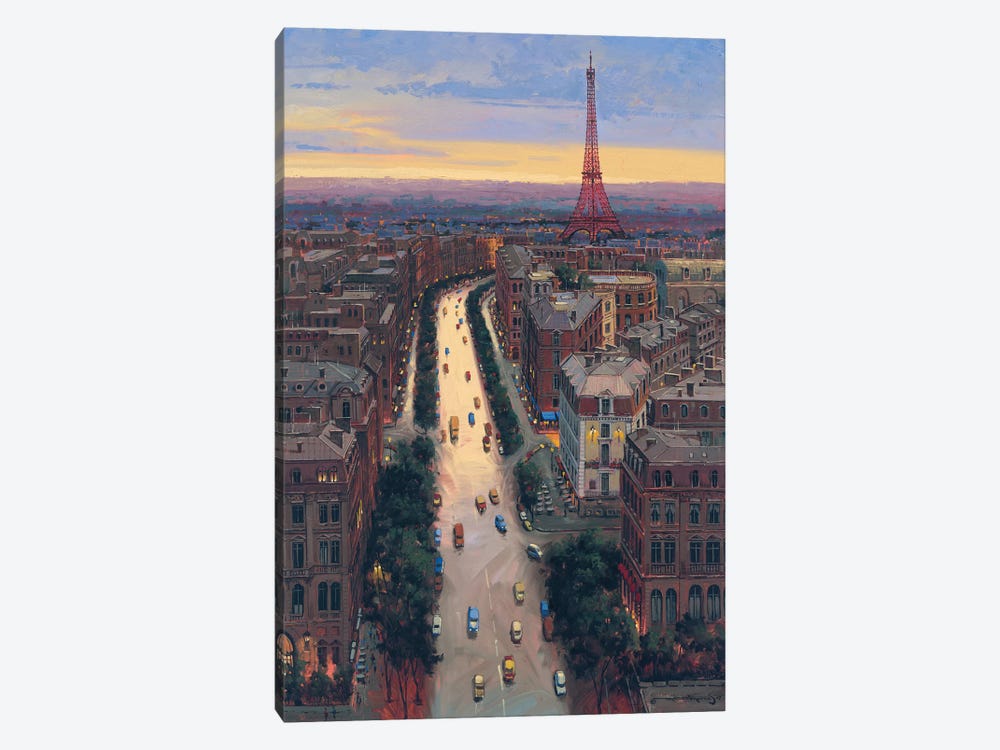 Paris by Maher Morcos 1-piece Canvas Art Print