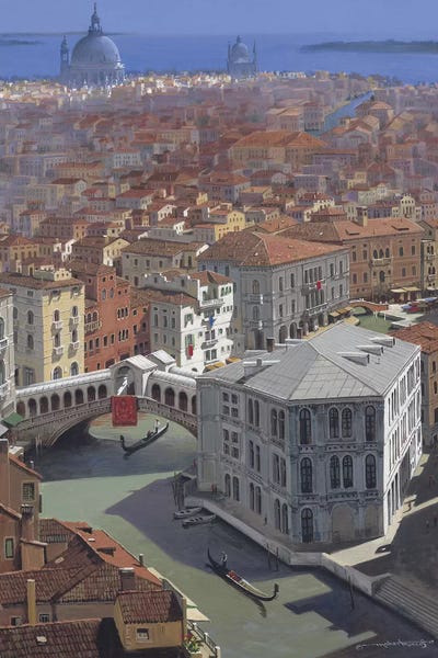 Maher Morcos: Rialto Bridge by Maher Morcos