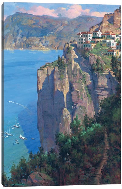 Amalfi Coast Canvas Art Print - Maher Morcos