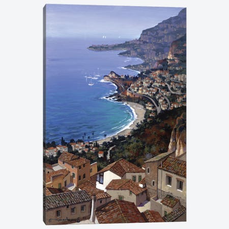 Roquebrune Canvas Print #MHM91} by Maher Morcos Canvas Art Print