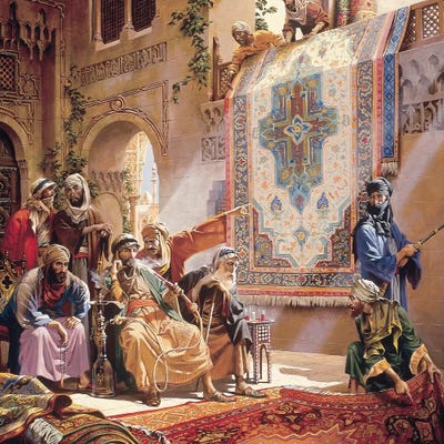 Rugmerch by Maher Morcos framed canvas print