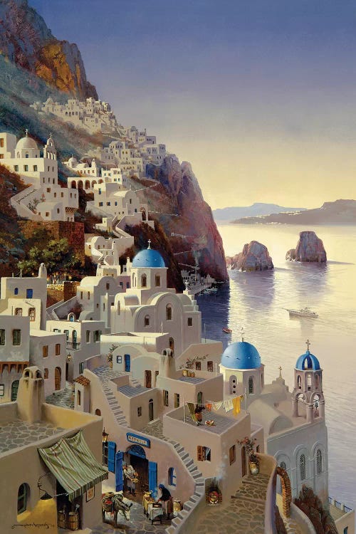 Santorini At Dusk