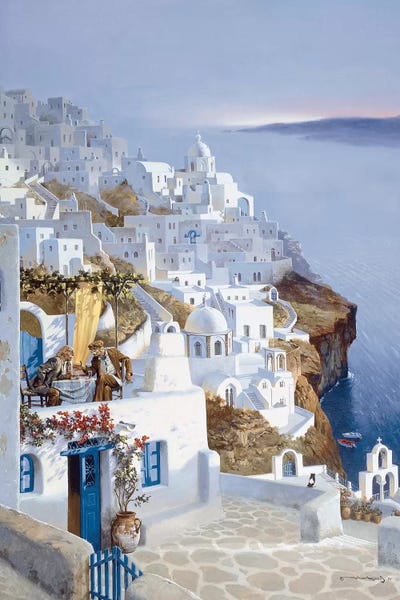 Middle Eastern Artists: Santorni by Maher Morcos