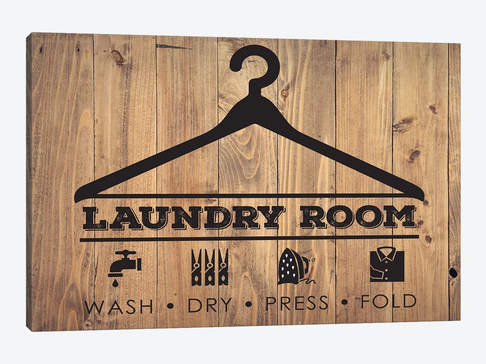 Laundry Natural III by Melody Hogan 1-piece Canvas Print