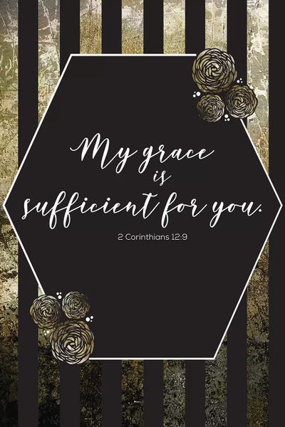 Melody Hogan: Gold Foil Scripture 1 by Melody Hogan