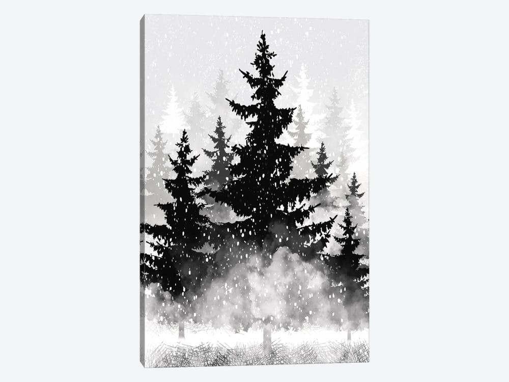 Misty Pines II by Melody Hogan 1-piece Canvas Print