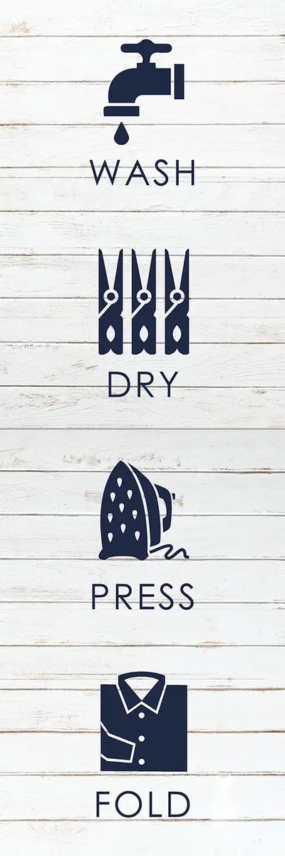 Laundry by Melody Hogan framed canvas print