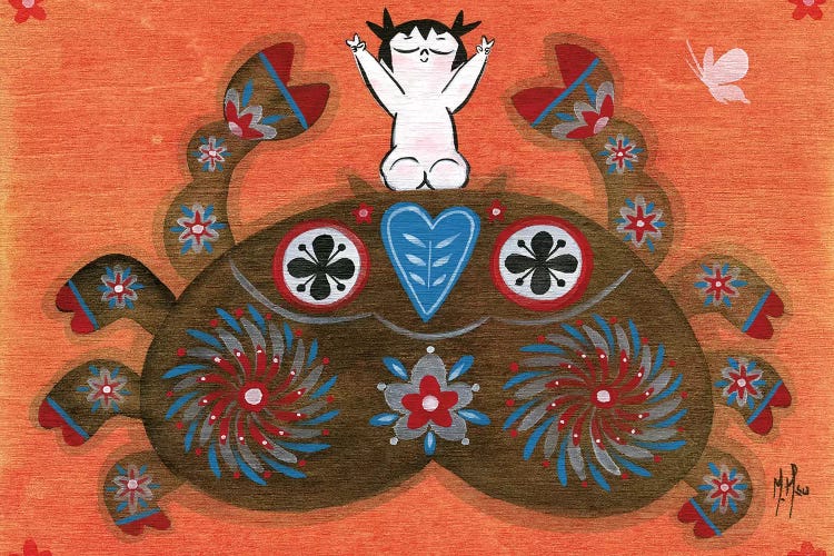 Folk Blessings - Crab by Martin Hsu wall art