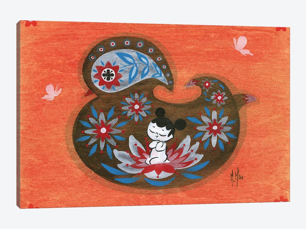 Folk Blessings - Duck by Martin Hsu 1-piece Canvas Art