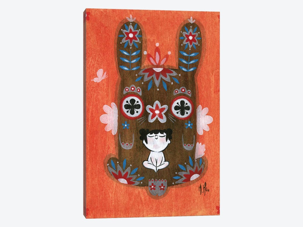 Folk Blessings - Bunny by Martin Hsu 1-piece Canvas Wall Art