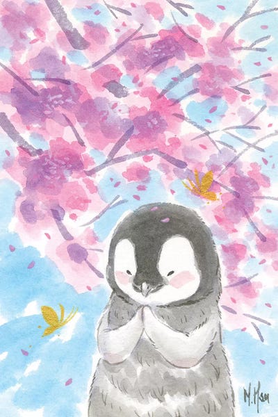 Martin Hsu: Cherry Blossom Penguin by Martin Hsu