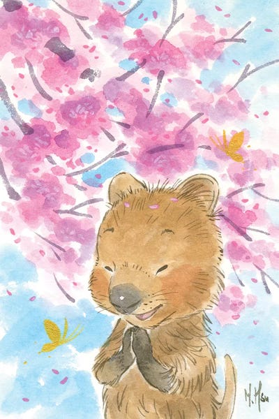 Cherry Blossoms: Cherry Blossom Quokka by Martin Hsu