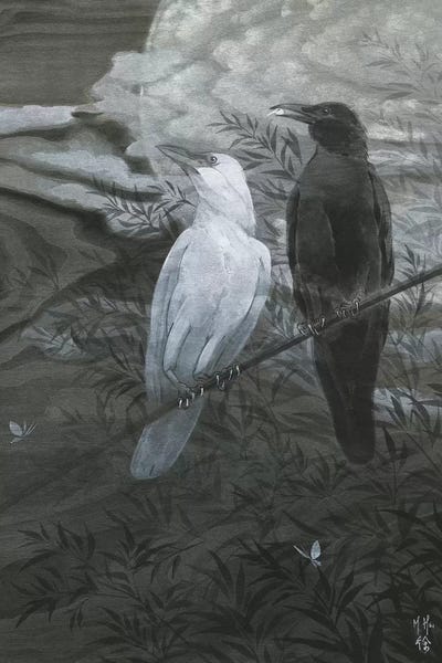 Martin Hsu: Crows And Moon by Martin Hsu